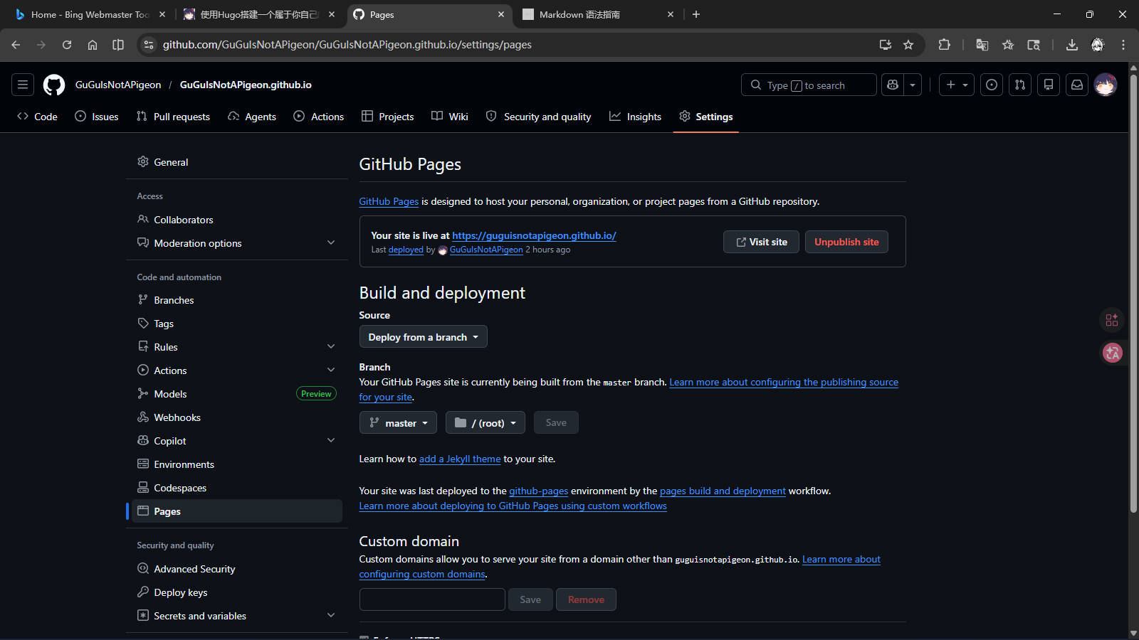 GitHub Pages